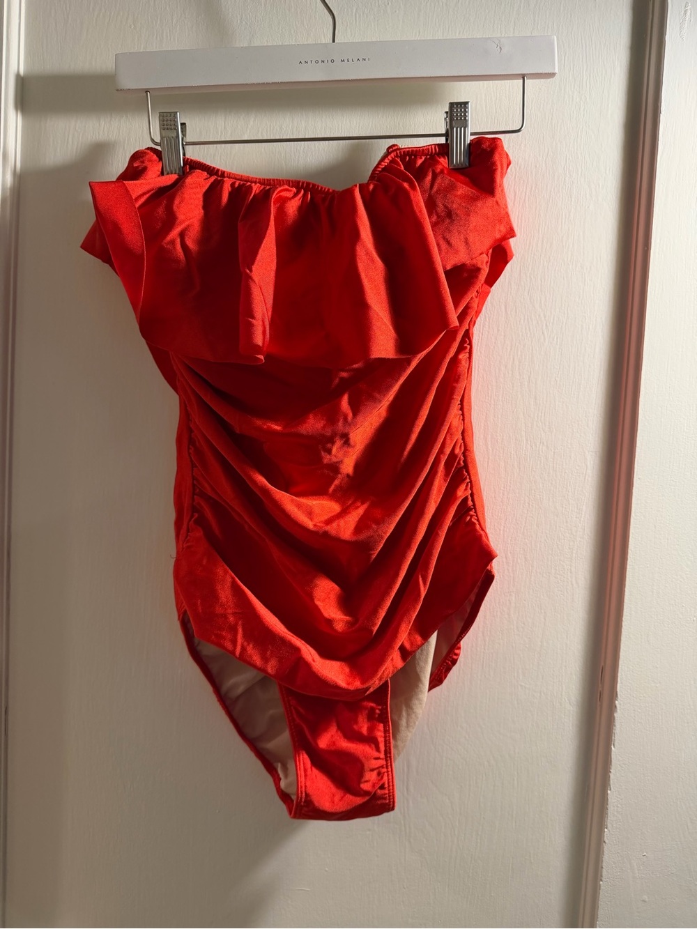 Antonio Melani Scarlet Ruffle One-Piece Swimsuit